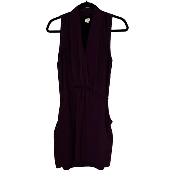 Aritzia Wilfred Sabine Dress- Faux Wrap Mini Dress with Pockets - Picture 4 of 10